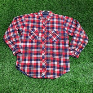 Vintage Jordan-Christopher Flannel Button Shirt Medium 15.5 Plaid Shacket